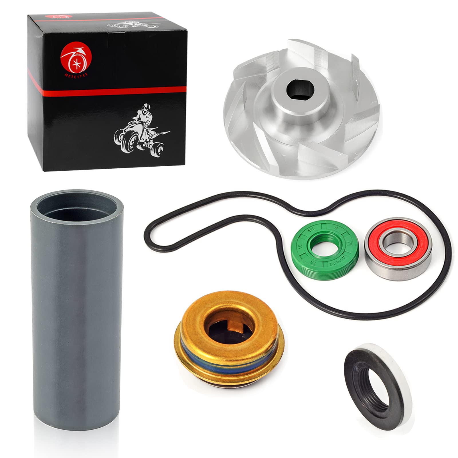 MOTO1988 water pump seal kit bearing for Polaris enhances pump reliability.