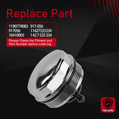 Motarithl aluminium oil filter housing cover cap installed view highlighting precise fit.