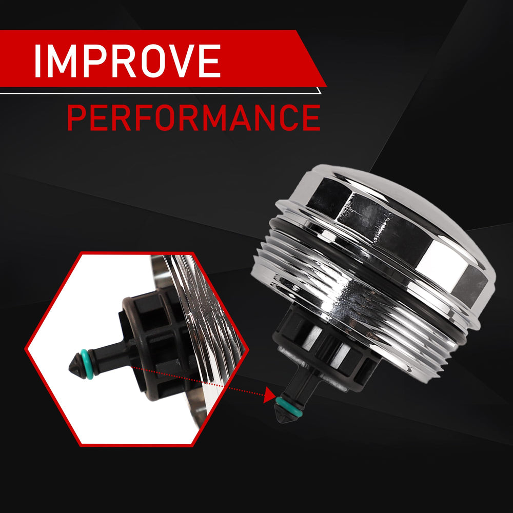 Motarithl OEM-style cover cap on BMW engine bay demonstrates seamless integration.