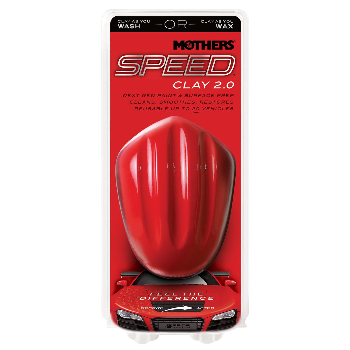 Mothers 17240 Speed Clay 2.0 packaging showing compact design for quick prep