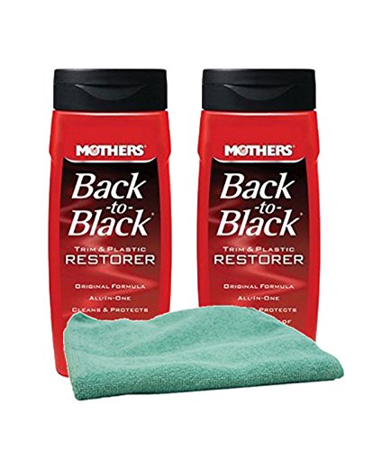 Mothers Back-To-Black Restorer bottle pour for trim and plastics; quick color restoration
