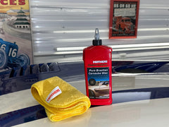 Visible long-lasting protection on a painted surface after wax