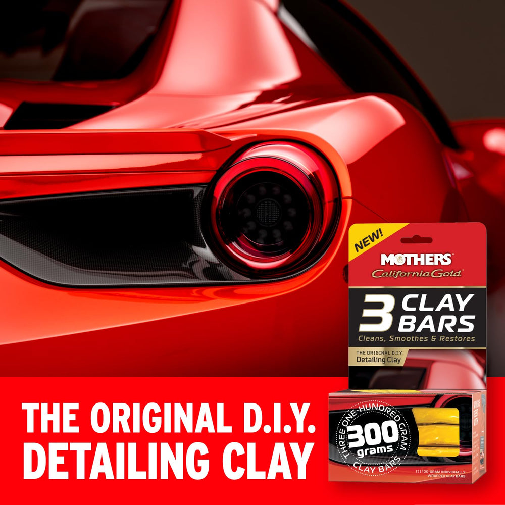 Mothers California Gold clay bar applied to paint to remove contaminants