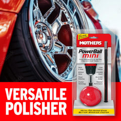Mothers PowerBall Mini is drill-powered for fast, professional polishing results.