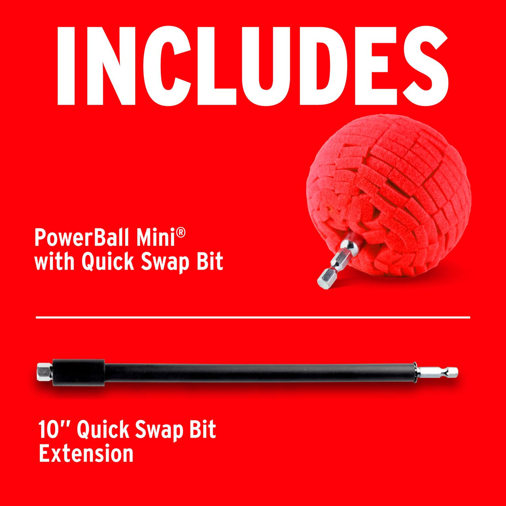 Mothers PowerBall Mini enables polishing of engine components with control.
