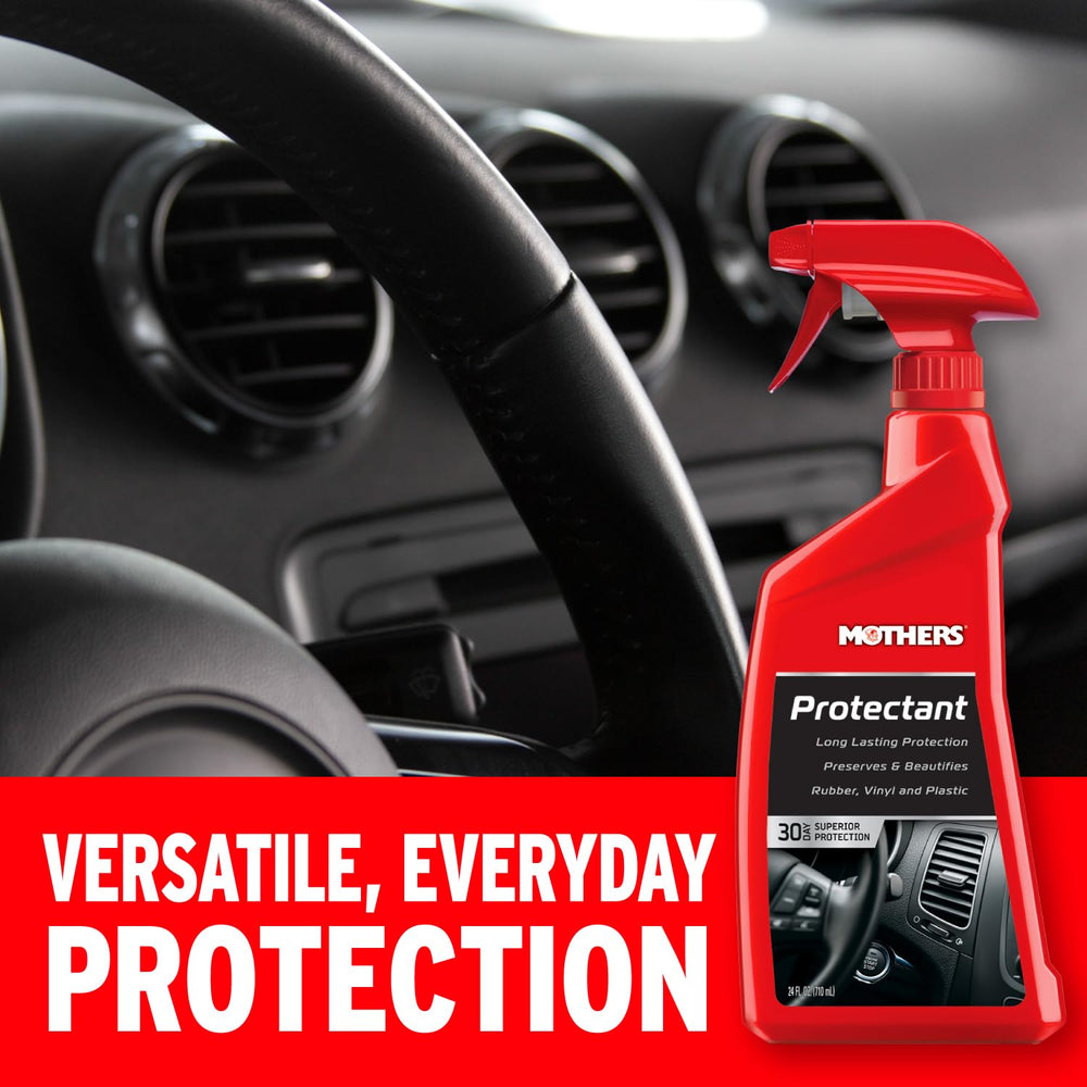 Mothers Protectant spray-on application demonstrates quick, even coverage.