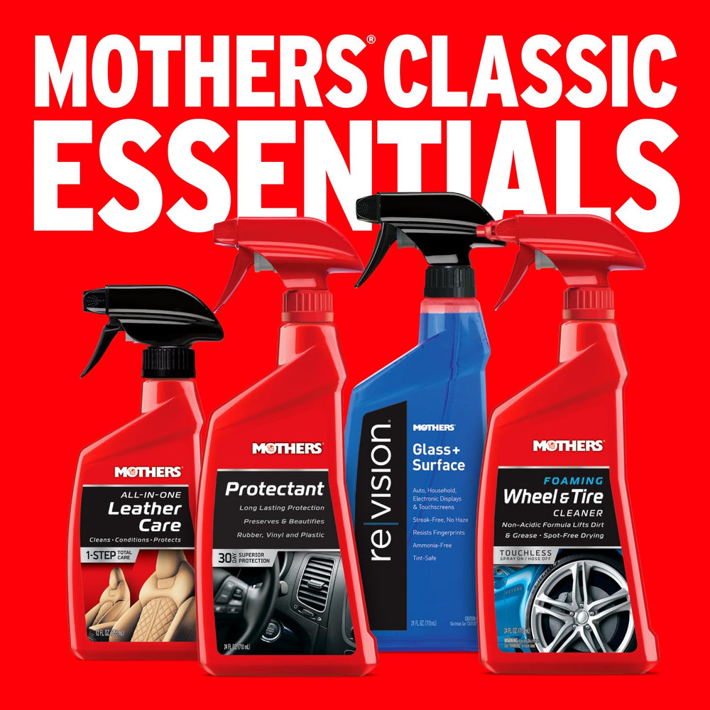 Surface protection against environmental exposure with Mothers Protectant.