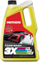 Mothers Triple Action Foam Wash bottle front showing powerful, paint-safe cleaning.