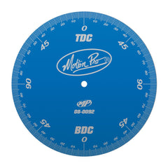 Motion Pro 08-0092 degree wheel in blue for precise ignition and cam timing checks
