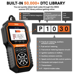 Motivora OBD2 DTC library reference with extensive code lookups