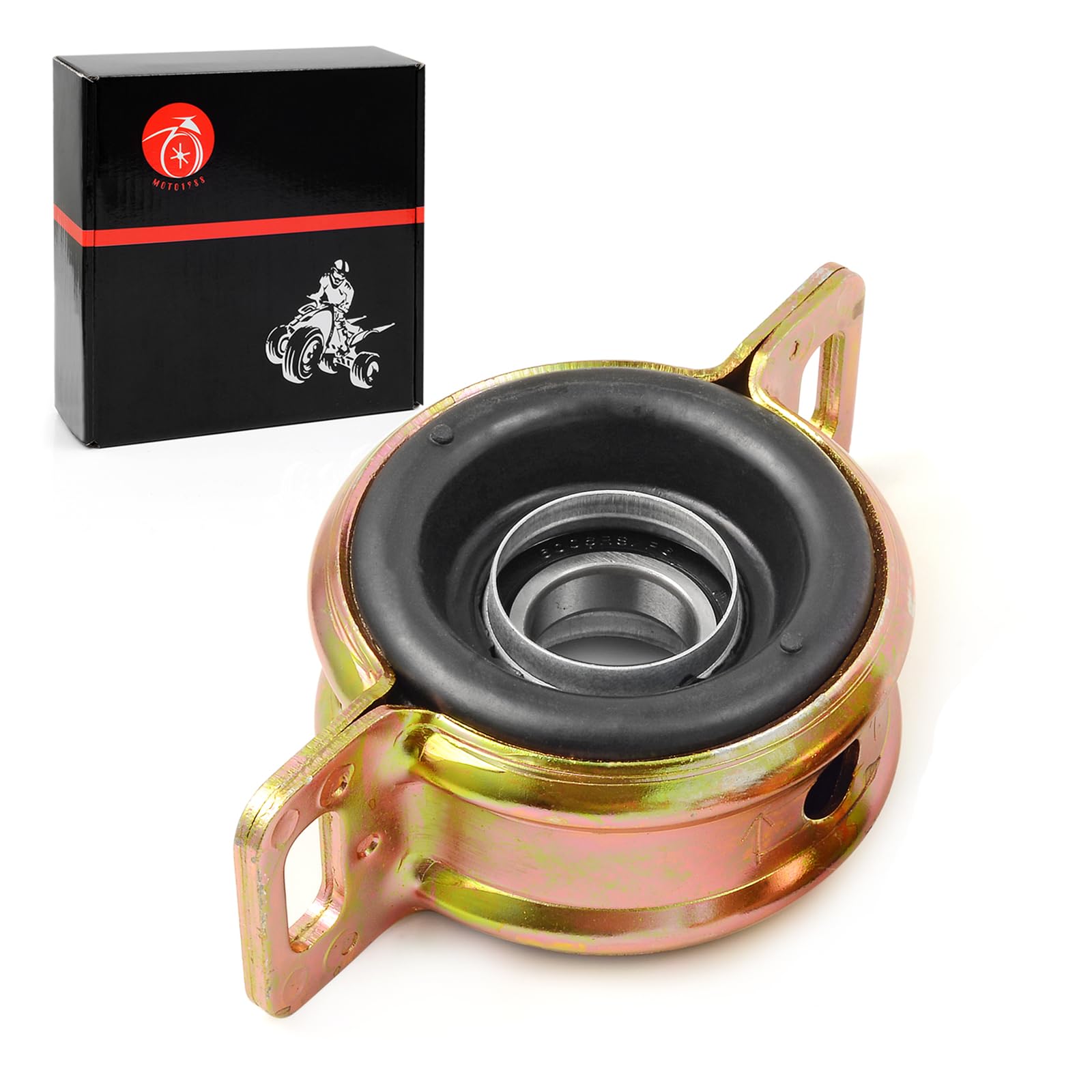 MOTO1988 bearing carrier front view for Polaris Ranger and RZR showing fitment