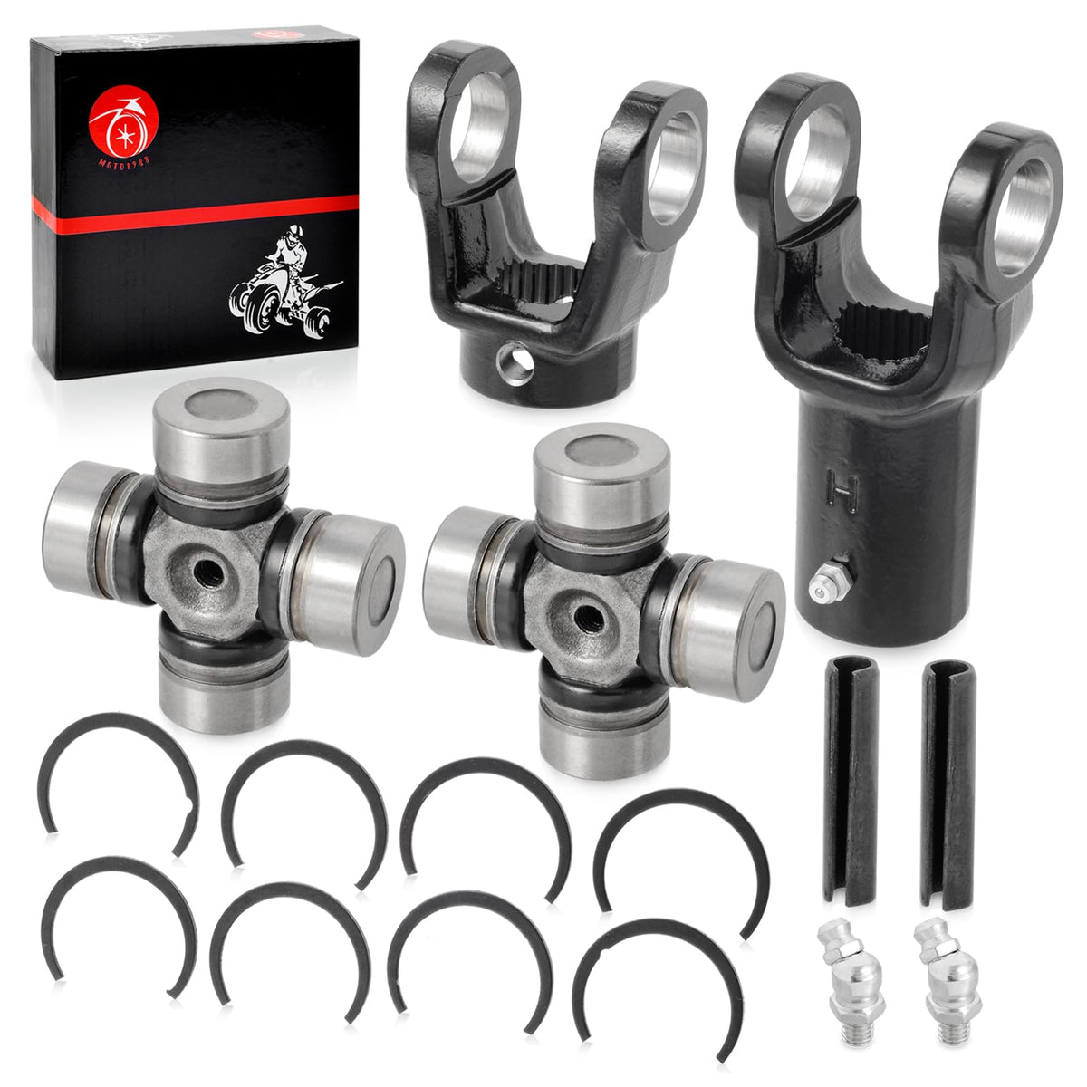 MOTO1988 front drive shaft yoke detail for Polaris ATVs, ensuring durable power transfer