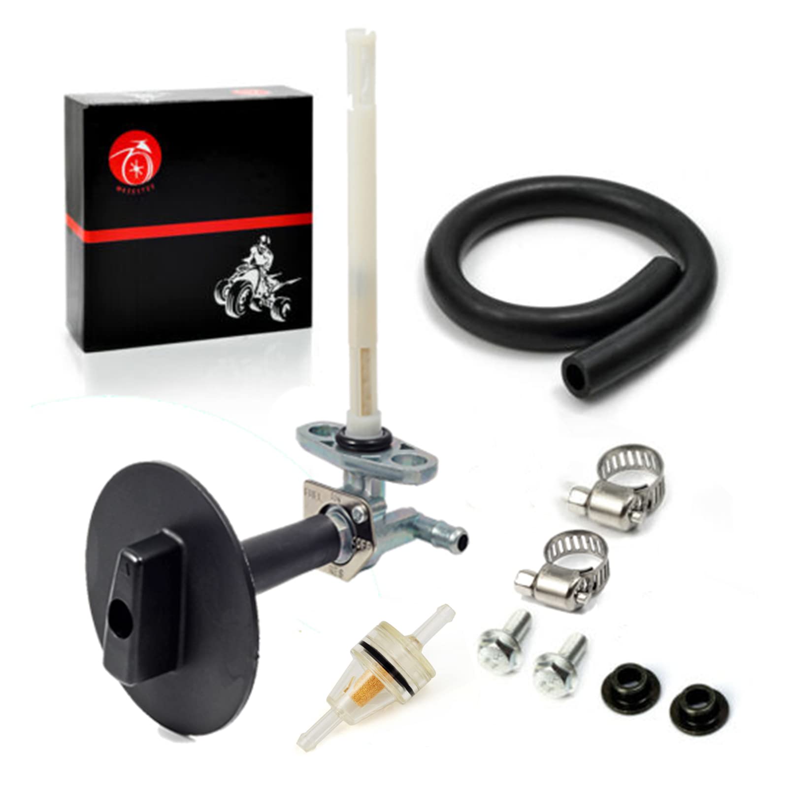 MOTO1988 Rancher 350-420 fuel lever side view for steady fuel flow