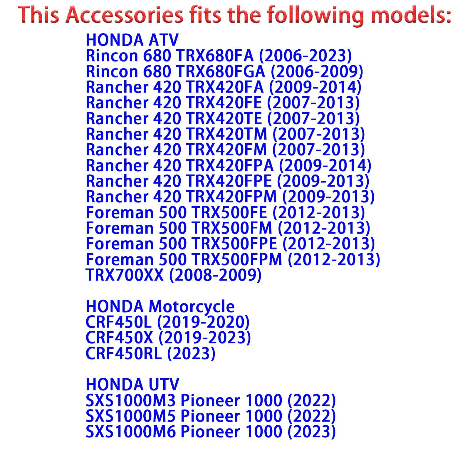 MOTO1988 fuel pump relay for CRF450RL; maintains fuel supply during trips.