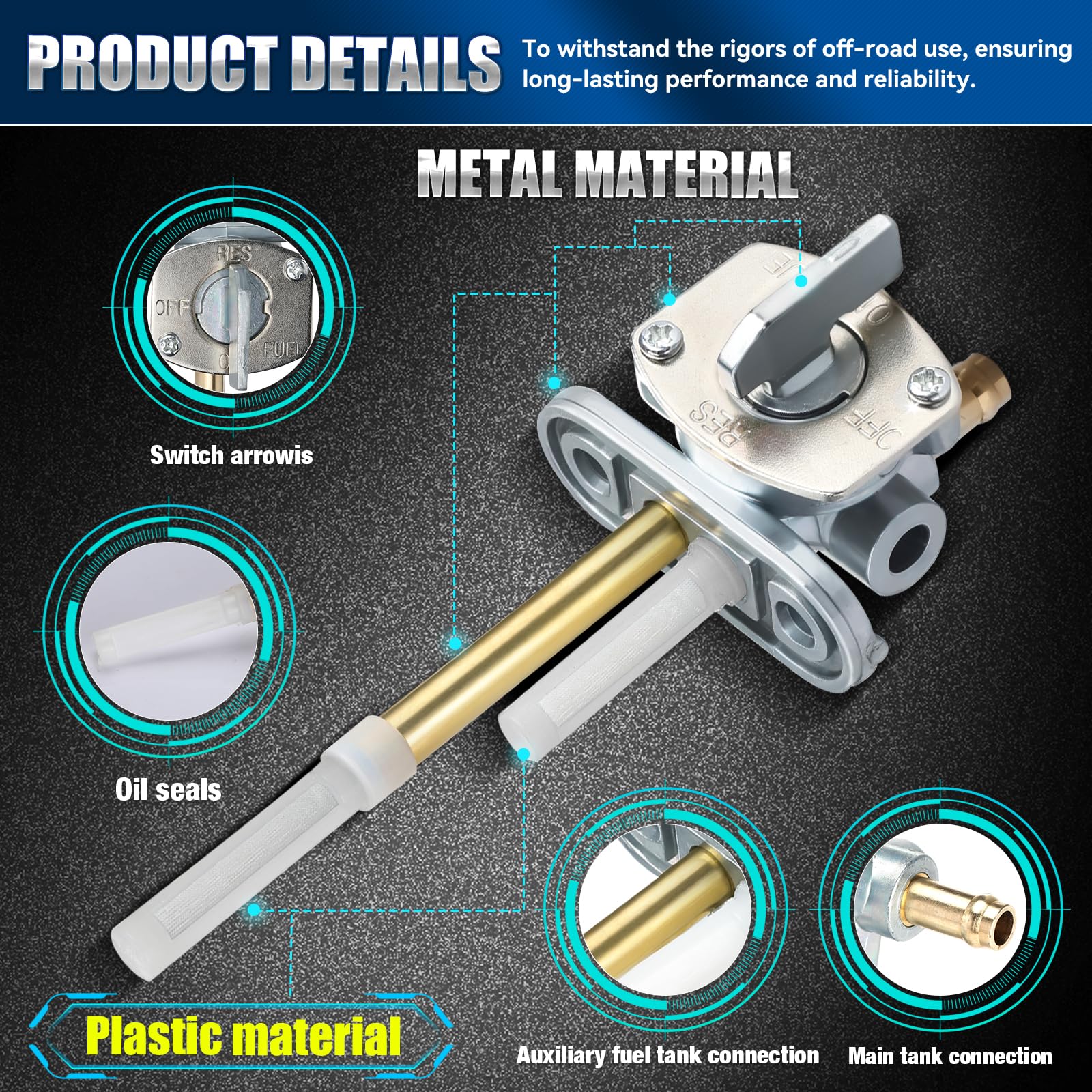 MOTO1988 Kodiak 400 4WD kit close-up highlighting durable components