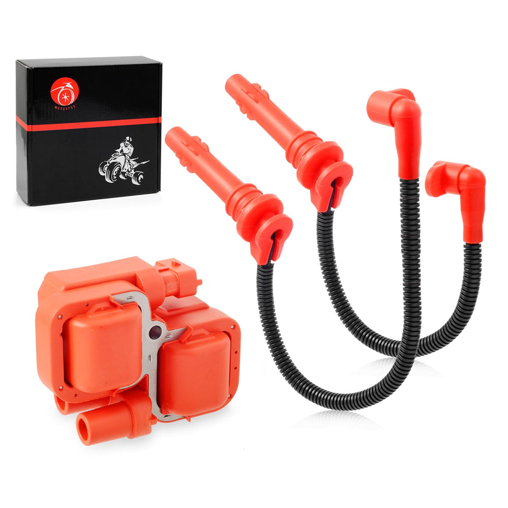 MOTO1988 ignition coil and spark plug wire cap for Polaris RZR, reliable ignition performance.