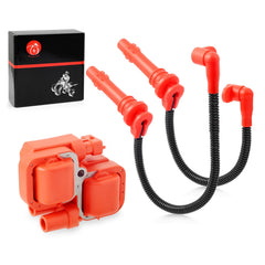 MOTO1988 ignition coil and spark plug wire cap for Polaris RZR, reliable ignition performance.