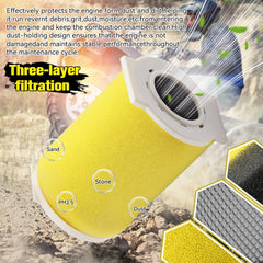MOTO1988 Moto-4 250 air filter guide end cap kit improves airflow in Yamaha ATV.