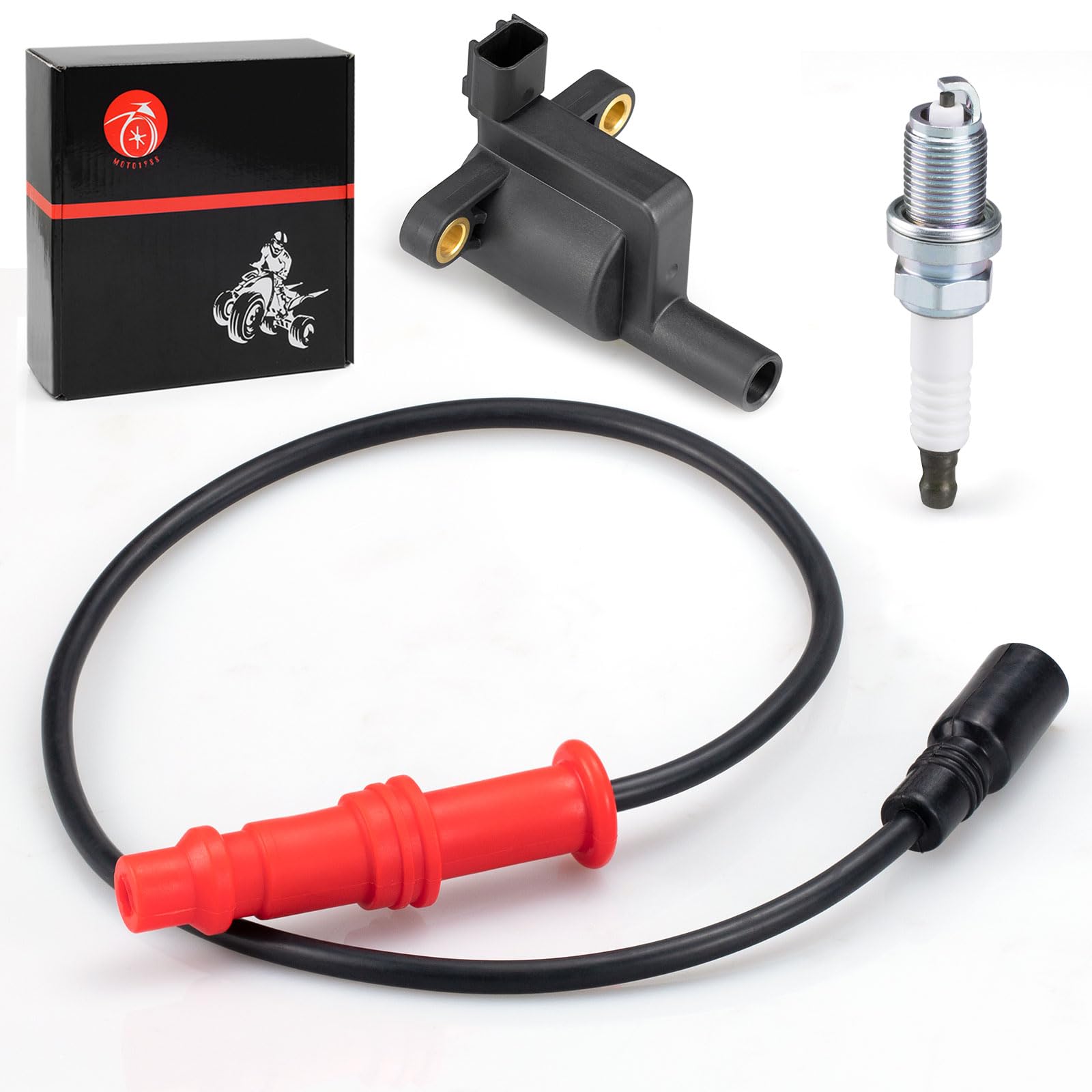 MOTO1988 spark plug for Polaris Ranger 500, smoother engine starting