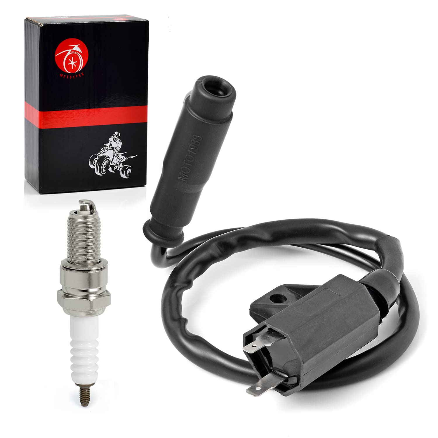 MOTO1988 spark plug for Kawasaki Prairie 400 promoting smooth startup
