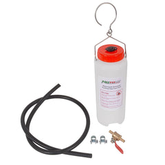 MOTO4U auxiliary fuel tank overview for versatile motorcycle servicing and fuel transfer.