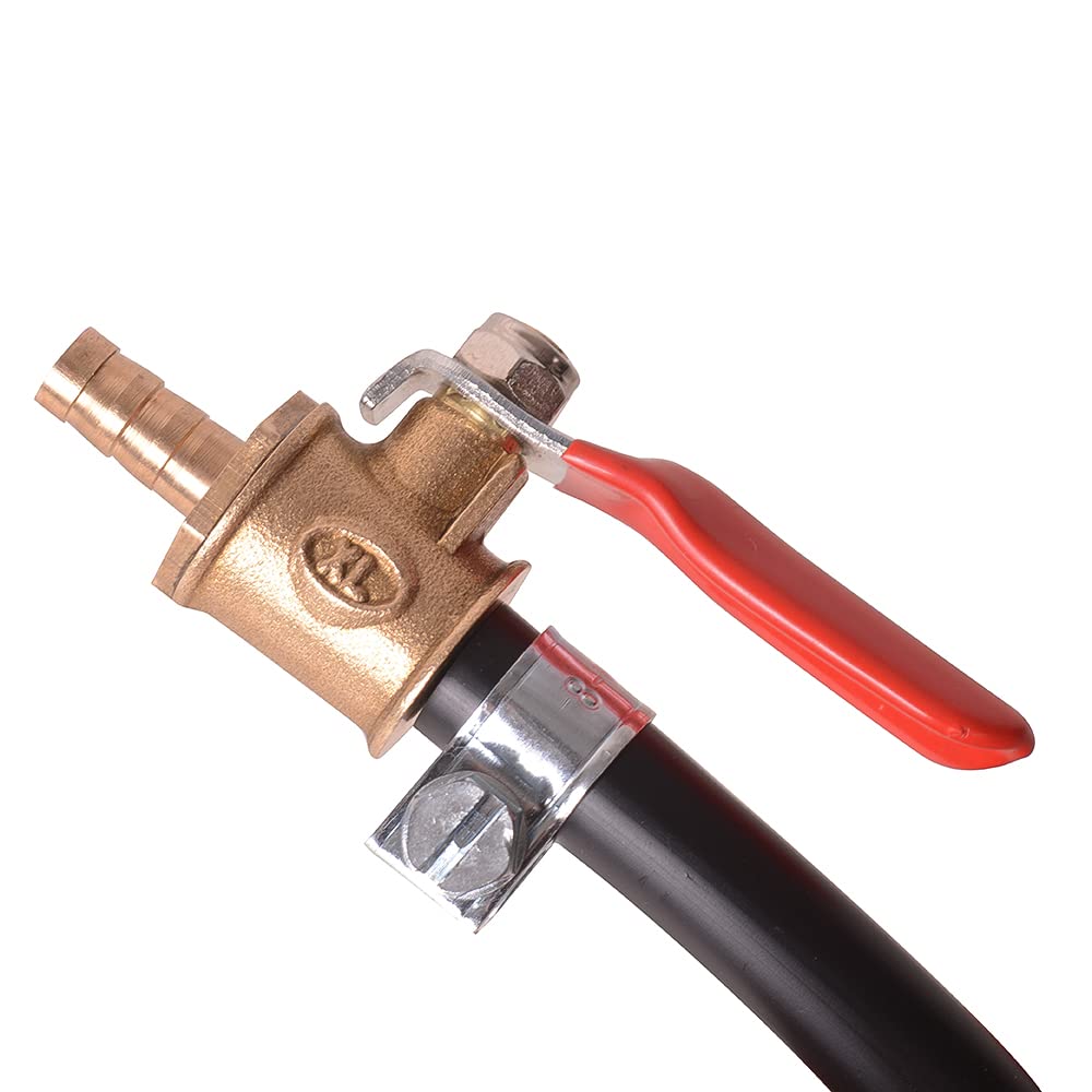Close-up of MOTO4U cut-off valve for controlled fuel flow