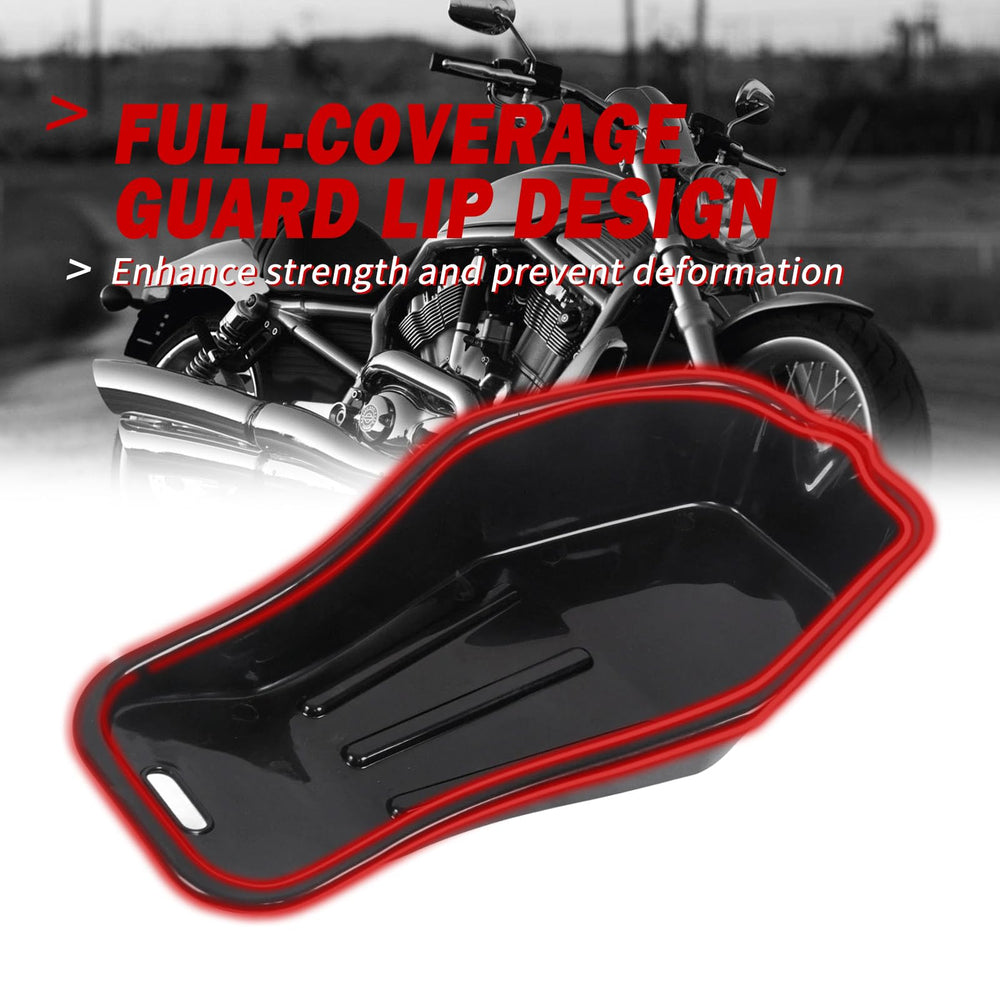 MOTO4U 2L capacity tray keeps used fluids contained and ready for disposal.