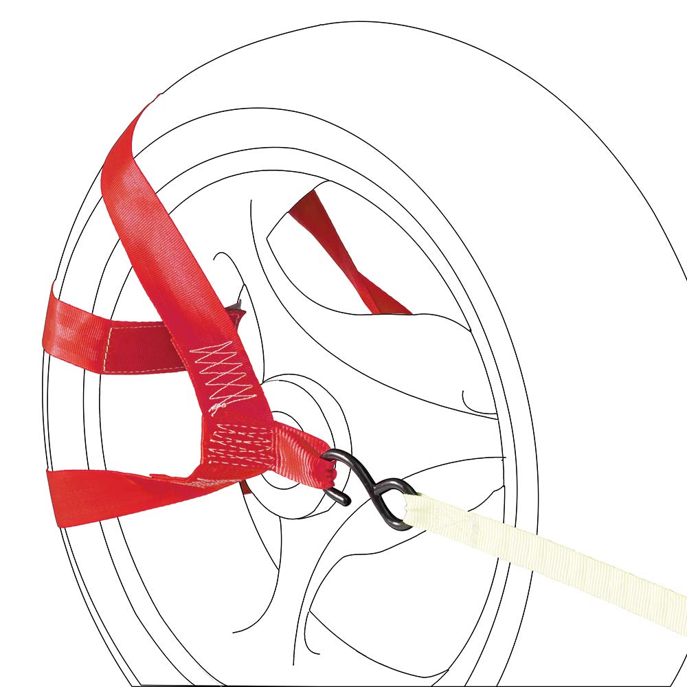 MOTO4U strap in use on van transport for motorcycles safely