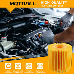 MOTOALL oil filter kit assembly parts laid out for quick install
