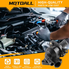 MOTOALL 19320-RAA-A01 exterior view, installation-ready thermostat housing for Honda