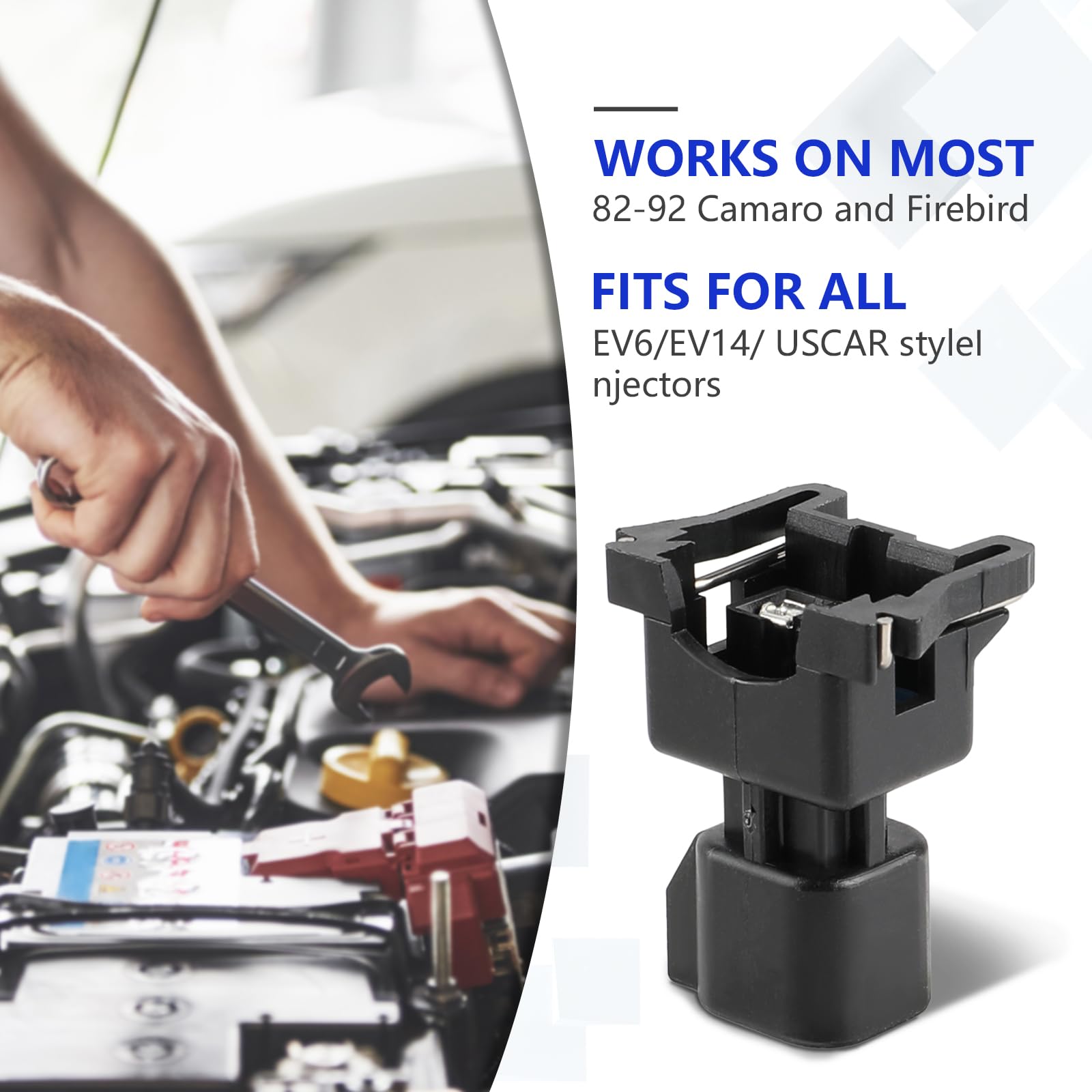 MOTOALL packaging image shows the 8pcs injector adapter set