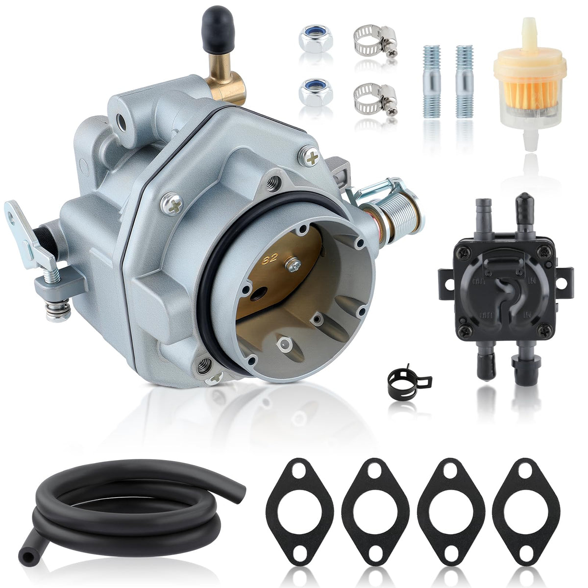 MOTOALL carburetor fuel pump kit 146-0496 for Onan engines improves fuel-air mix.