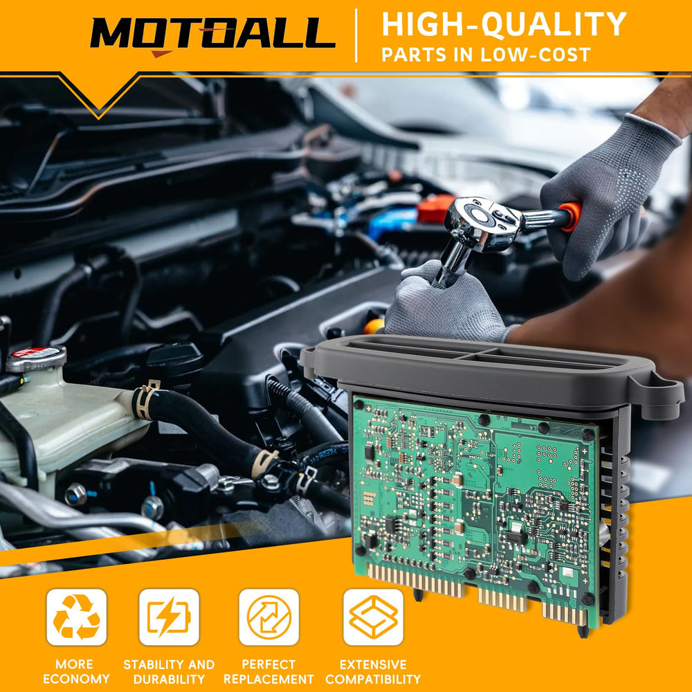 MOTOALL headlight driver module package shows included contents for easy installation