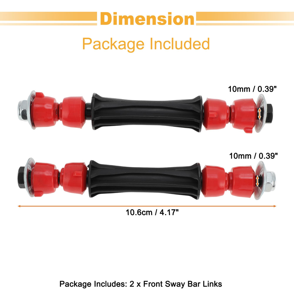 Motoforti 2pc end links with bushings deliver durable performance.