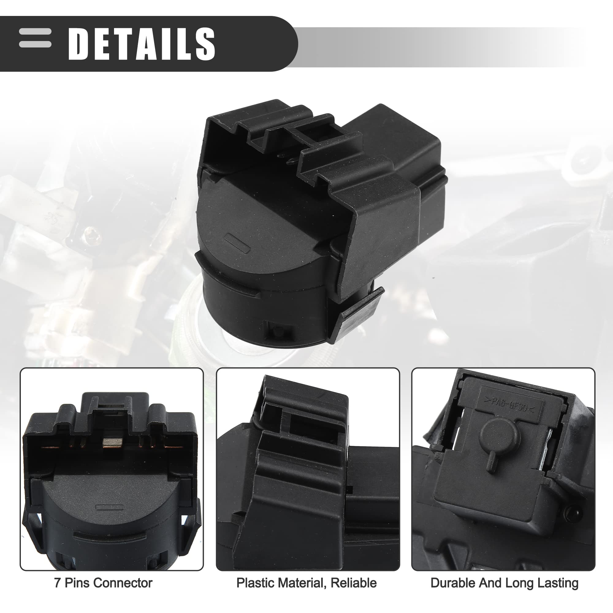 Motoforti ignition switch wiring connector with secure connection detail