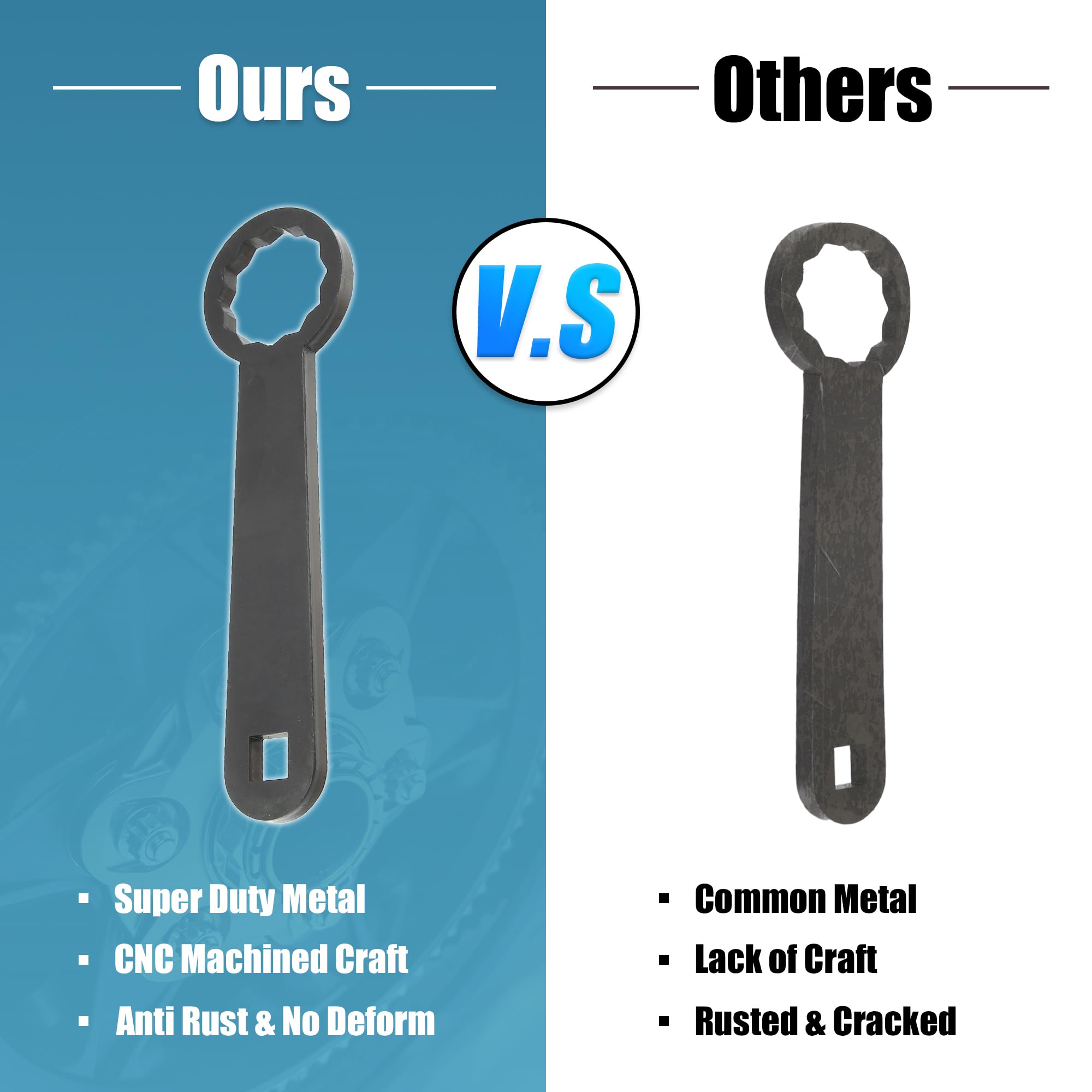 1/2 inch drive supports torque wrench use for accurate tightness.