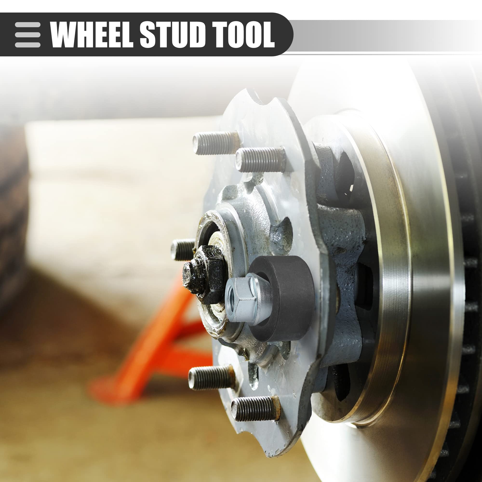 Motoforti rotating-bearing design close-up protects studs during use.