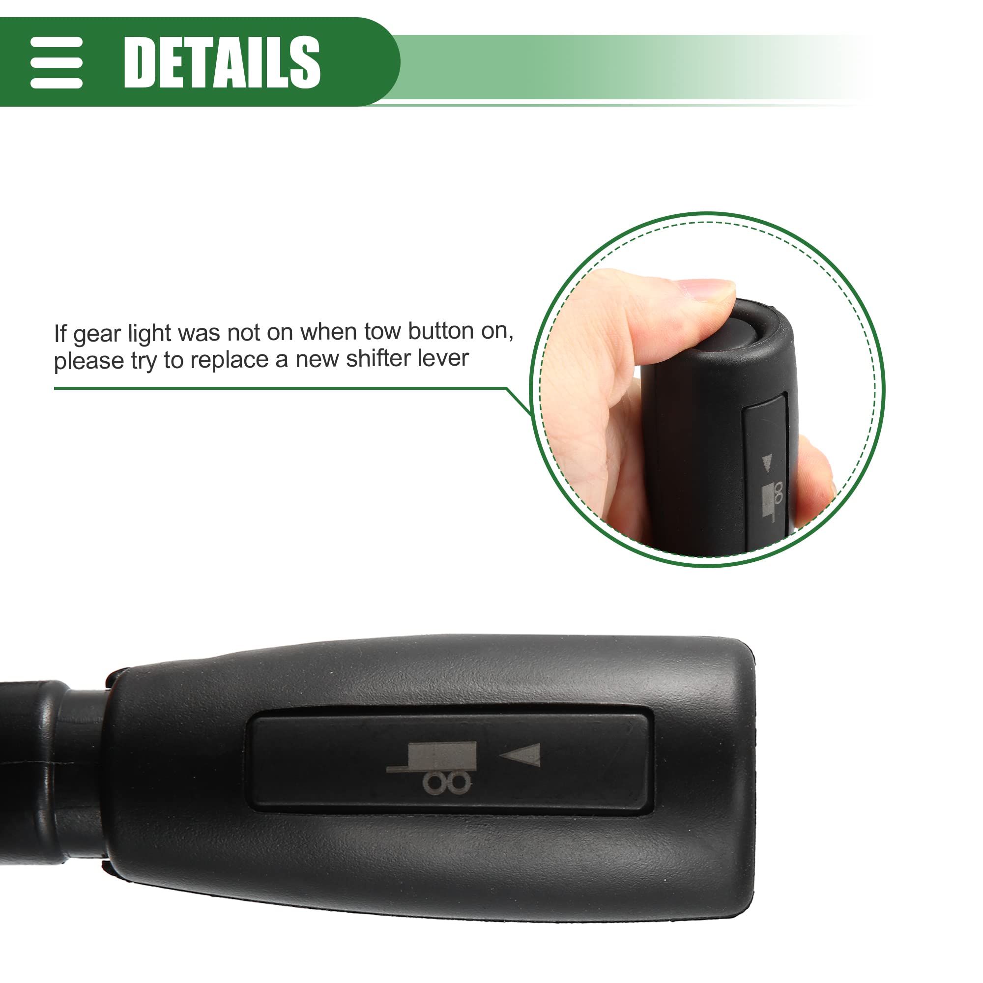 Durable black Motoforti shift lever with scratch resistant material.