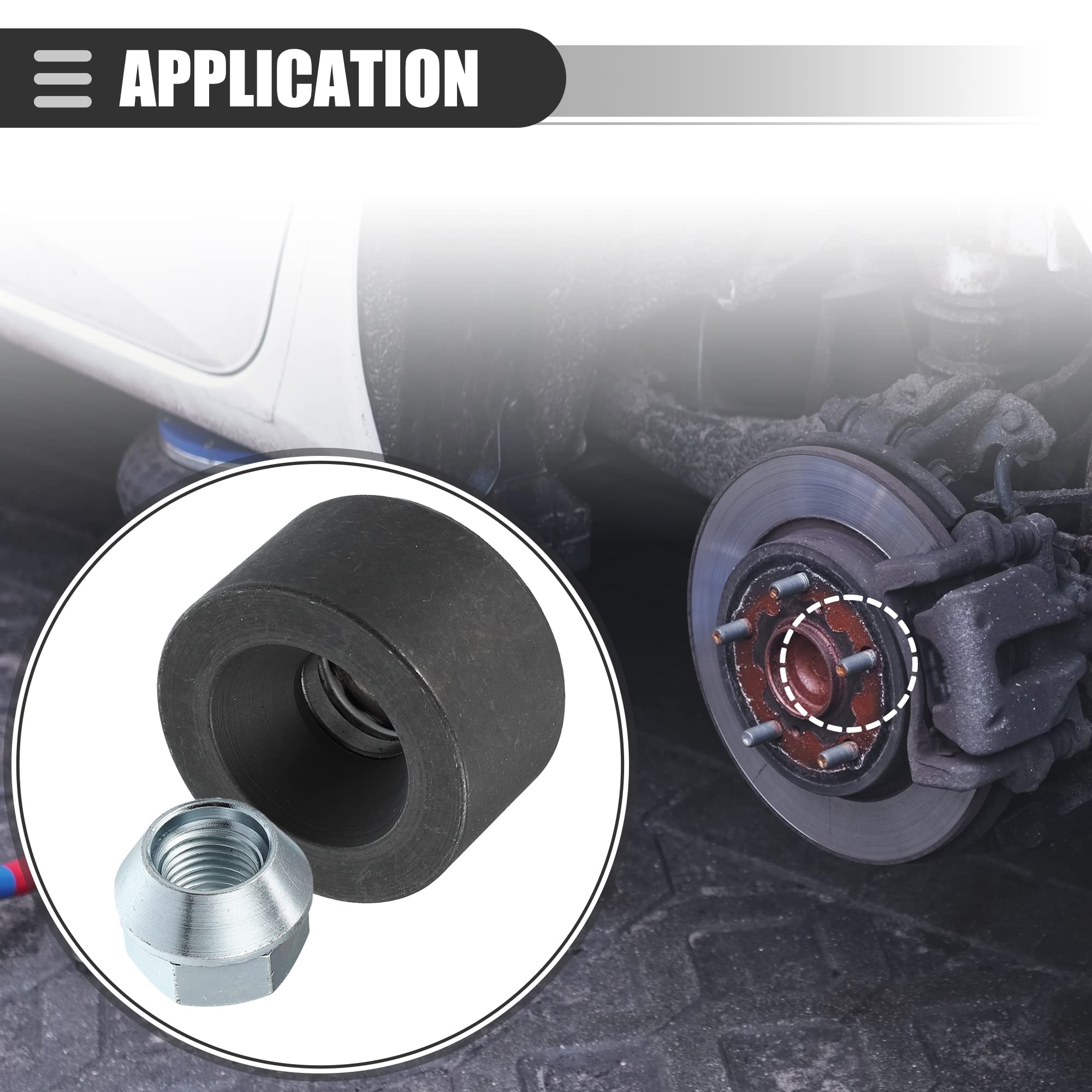 Motoforti three-hex nuts close-up shows M12x1.25, M14x1.5 compatibility.