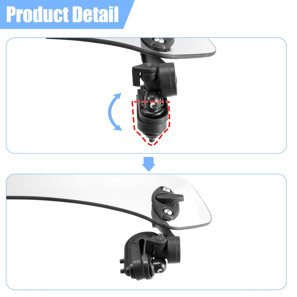 Motoforti universal-fit windshield on a bike demonstrates broad compatibility
