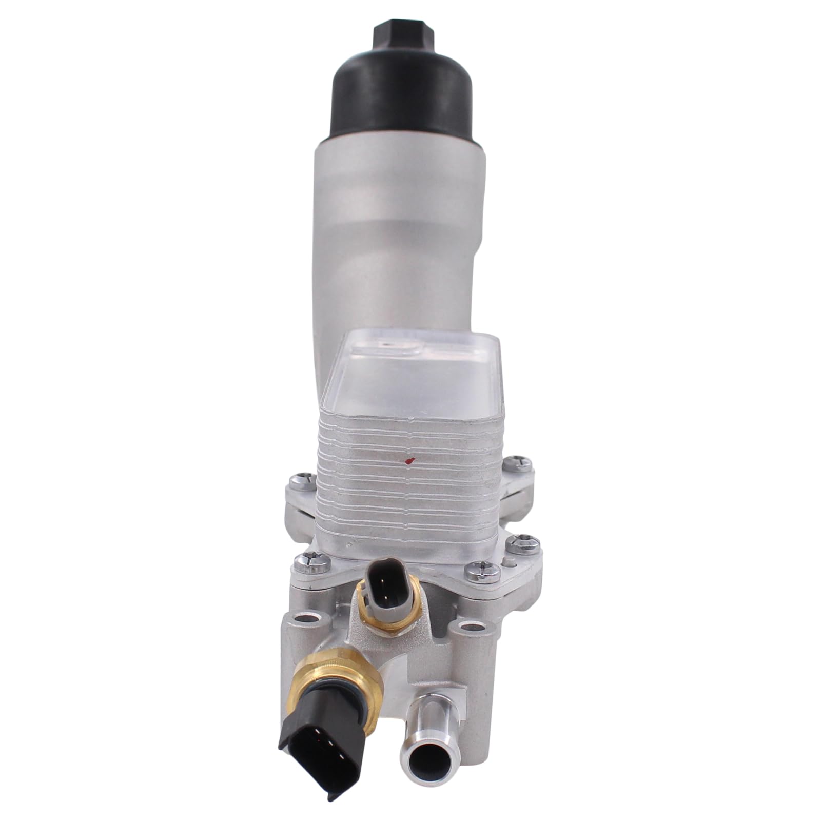 MOTOKU aluminum oil cooler core closeup highlights precise fins for cooling