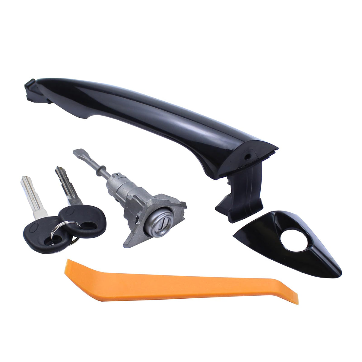 MOTOKU black door handle for Hyundai Elantra left-front delivers durable exterior upgrade.
