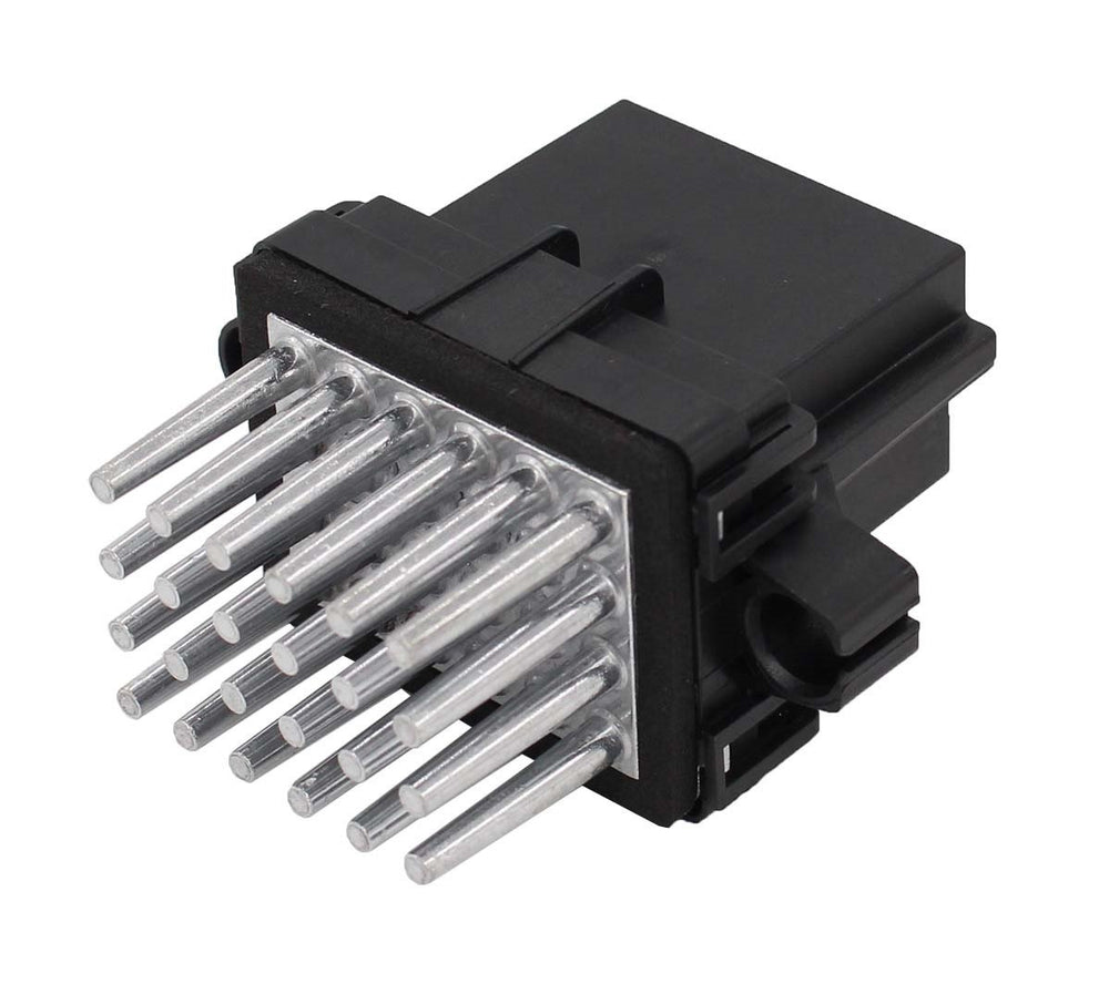 Motoku blower motor resistor 15141283 installed in a vehicle to restore precise blower speeds.