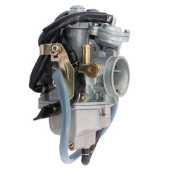 MOTOKU carburetor for Honda TRX250TE closeup, highlighting precise casting for smooth fuel delivery.