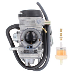 Motoku carburetor assembly view for Outlander 330, showing precise fit and potential fuel delivery improvement.