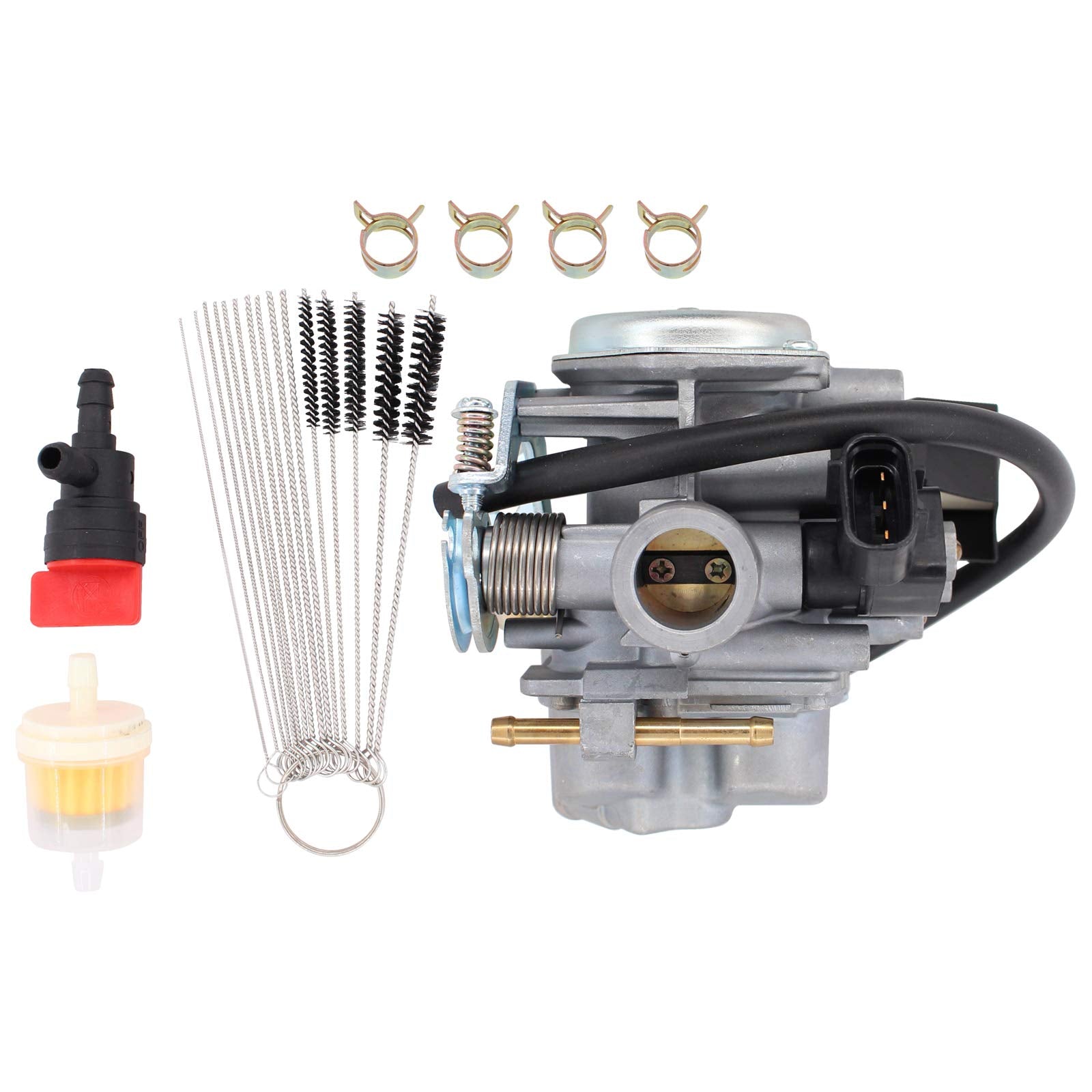 MOTOKU carburetor for Honda Ruckus 50 side view shows a compact, install-friendly design.