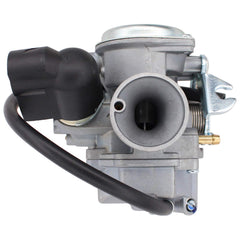 MOTOKU carburetor for Honda Ruckus 50 top-angle view highlights precise mounting interface.