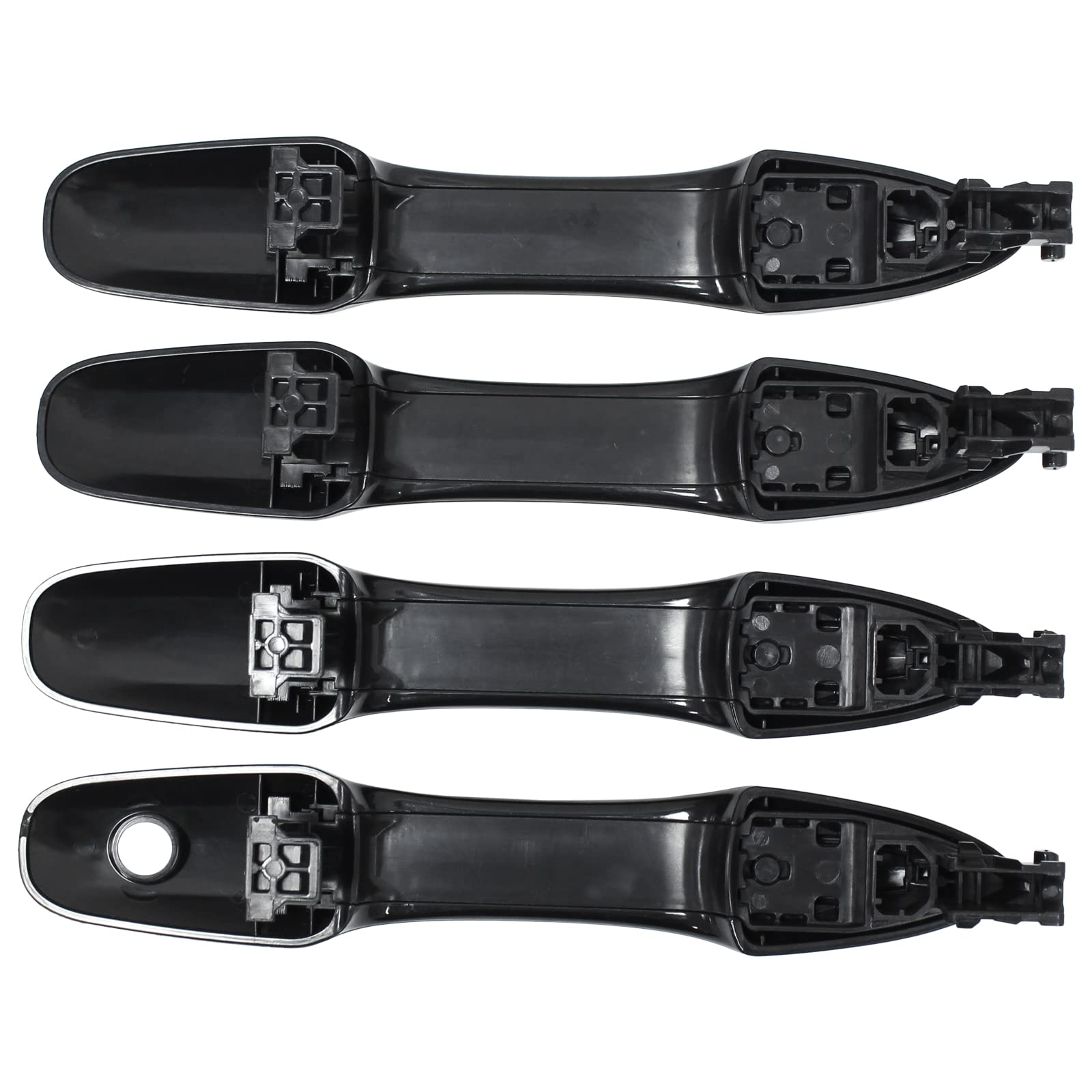 MOTOKU exterior handle no-smart-key-holes closeup, matching keyless style across models.