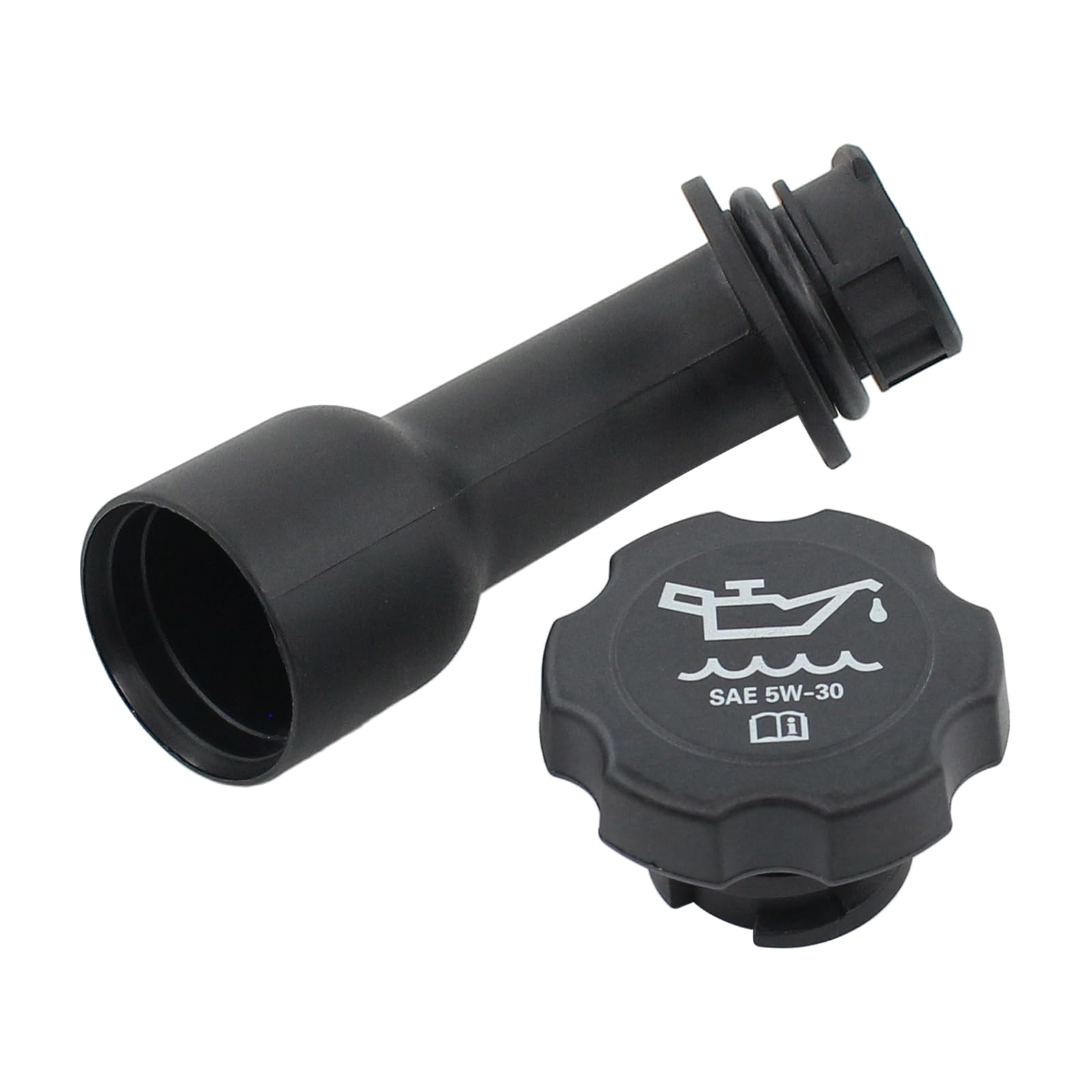 MOTOKU engine oil filler tube with gasket for secure seal during oil service