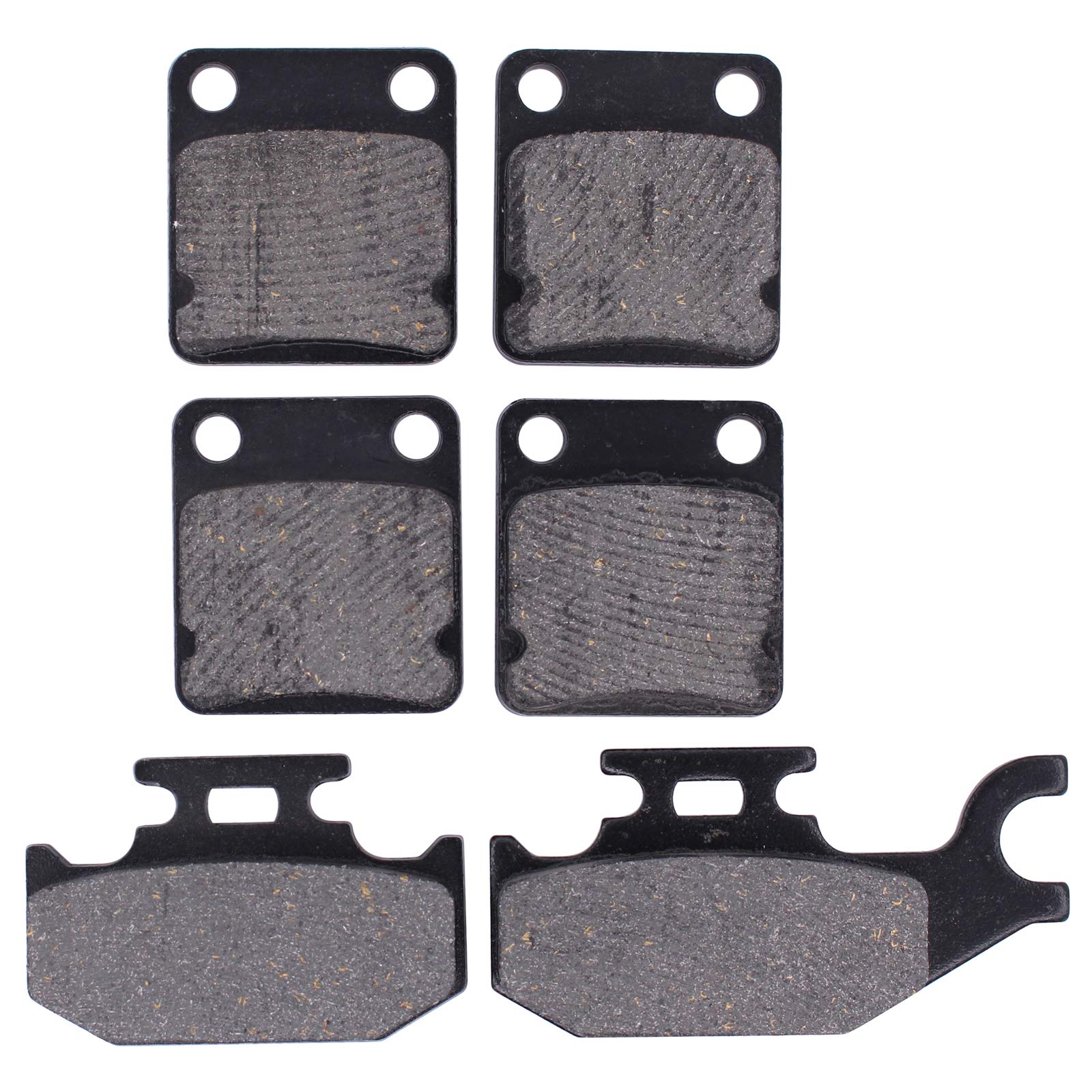MOTOKU front brake pads for Yamaha Kodiak and Grizzly in use, steady stopping power.